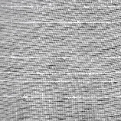 95"x52" Textured Slub Stripe AntiDust Curtain Panel Gray - Clean Window