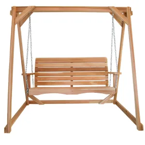 A-Frame Swing Set - Handcrafted In Canada With Rot Resistant, Untreated, Western Red Cedar.