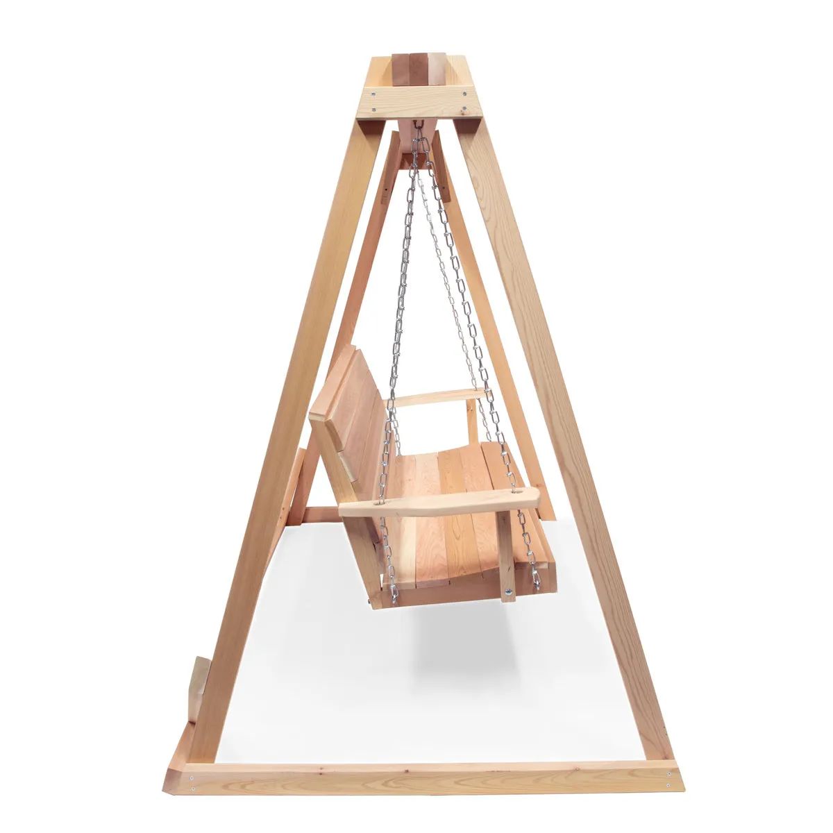 A-Frame Swing Set - Handcrafted In Canada With Rot Resistant, Untreated, Western Red Cedar.