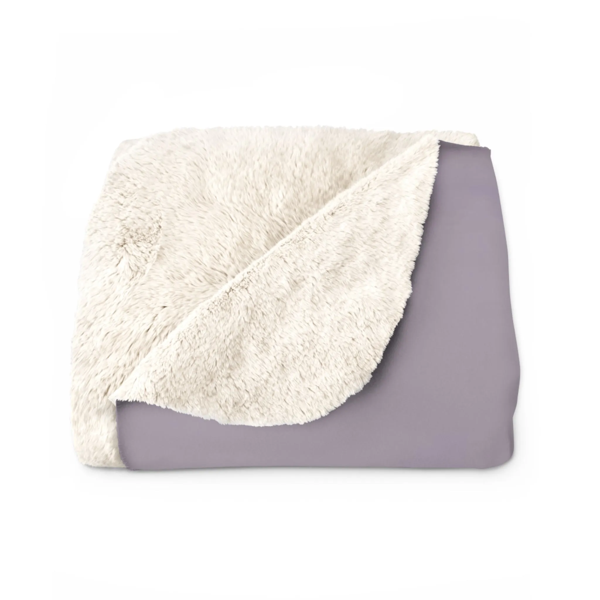 Abstract Boho Couch Throw Blanket | Lavender Purple, Muted Gold Beige