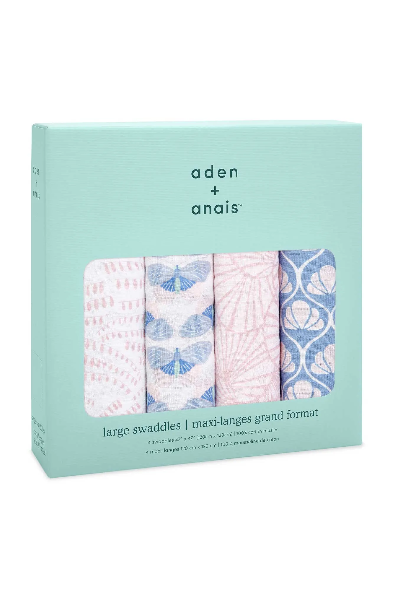 Aden Anais Boutique Cotton Muslin Swaddles 4 Pack