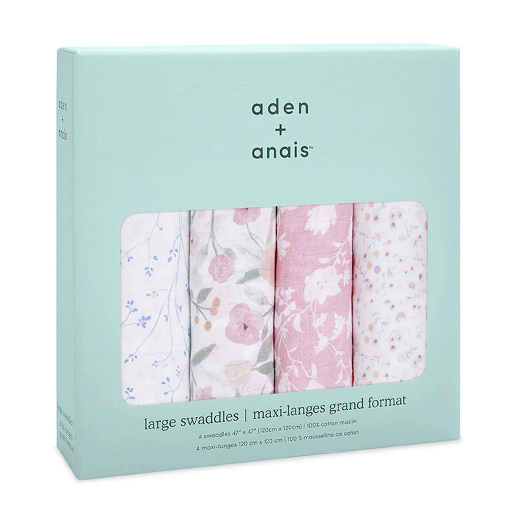 ADEN   ANAIS Cotton Muslin Swaddle 4pk - Ma Fleur