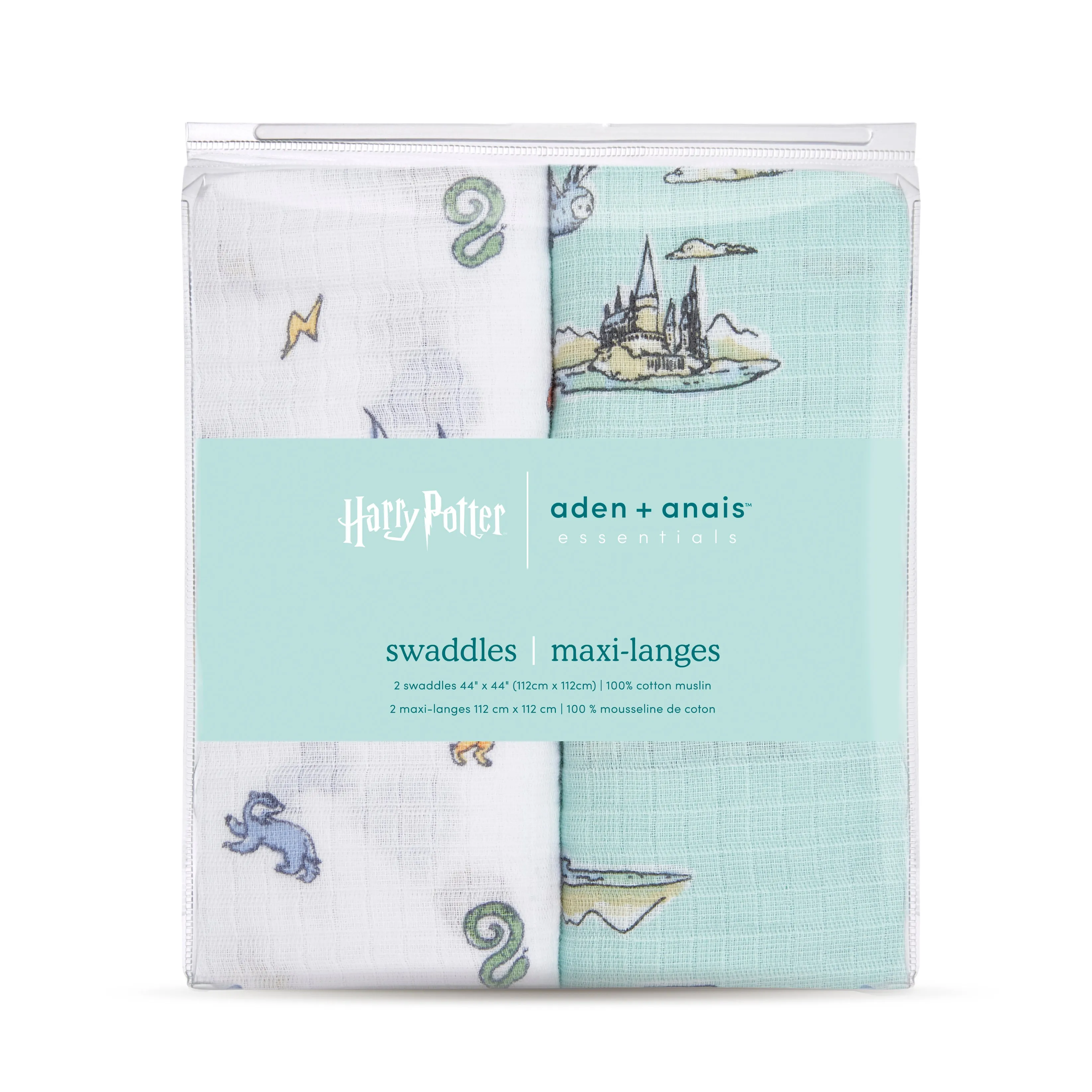 aden   anais Essential Muslin Swaddle Blanket 2 pack Harry Potter