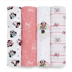 Aden   Anais Essentials Disney Baby 4 Pack Minnie Rainbows