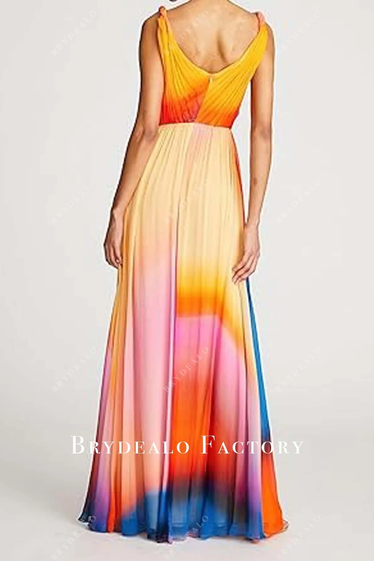 Adrianna Hicks Ombre Chiffon V-neck Dress 2023 Tony Awards