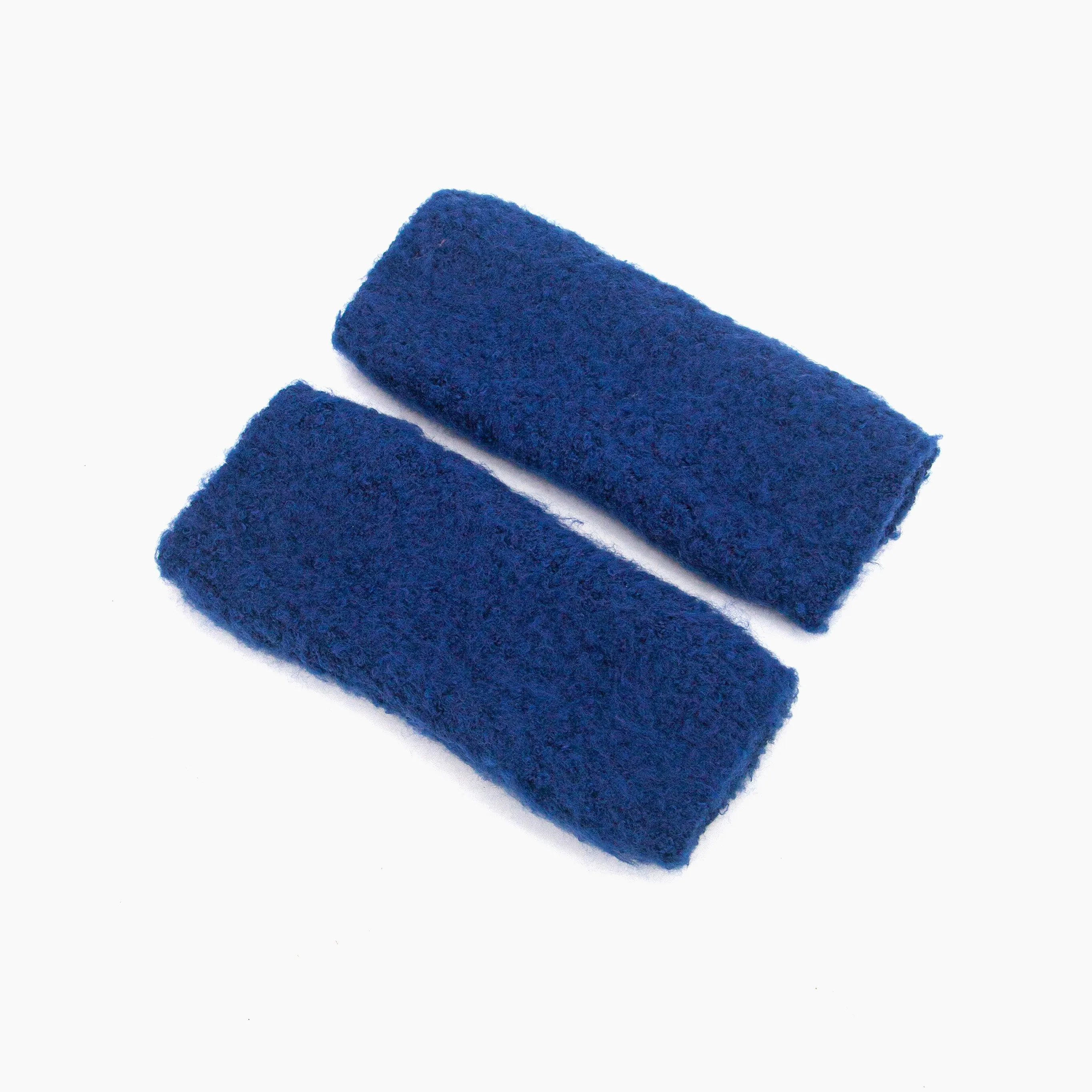 Alexa Textured Wrist Warmers - Navy Blue, Knitted