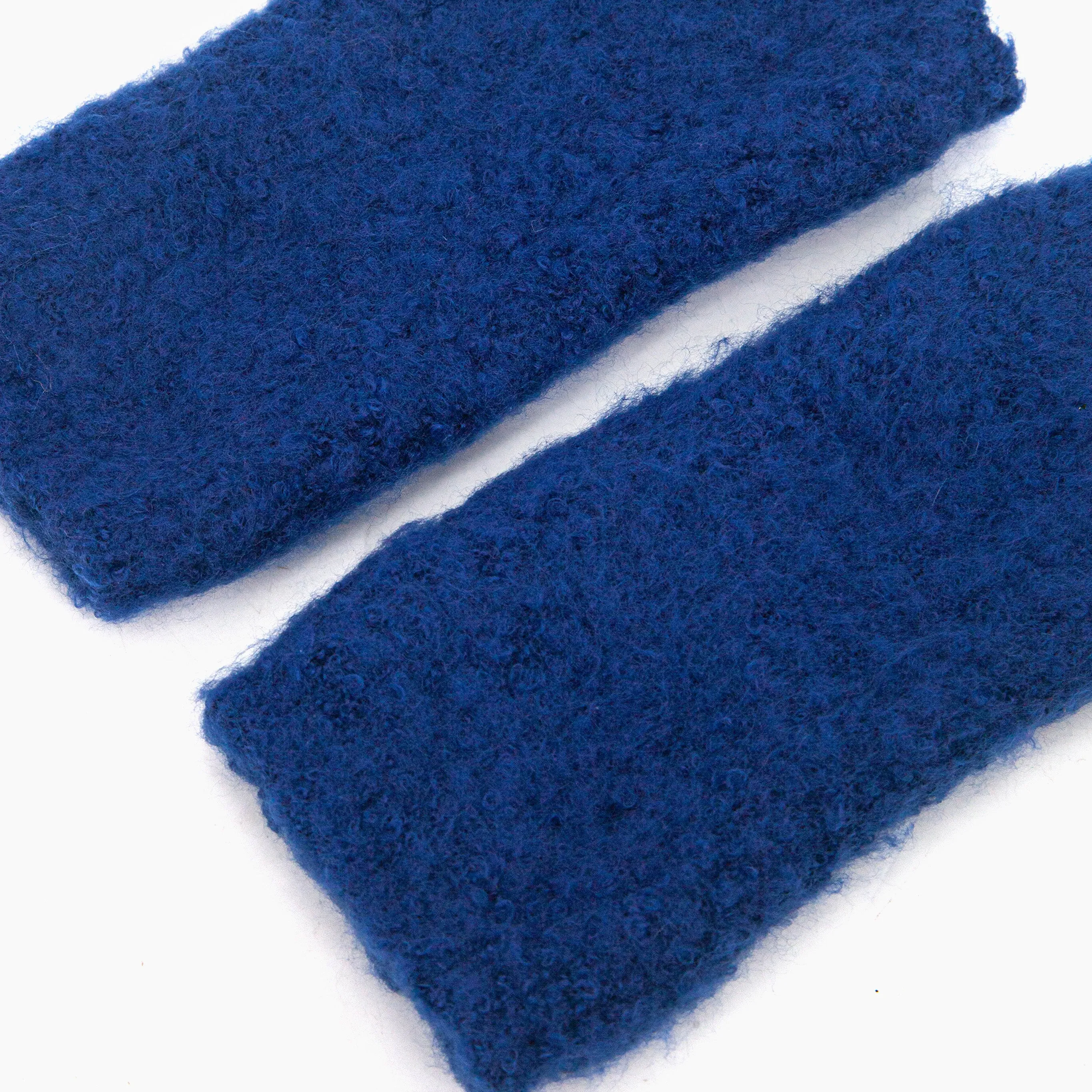 Alexa Textured Wrist Warmers - Navy Blue, Knitted