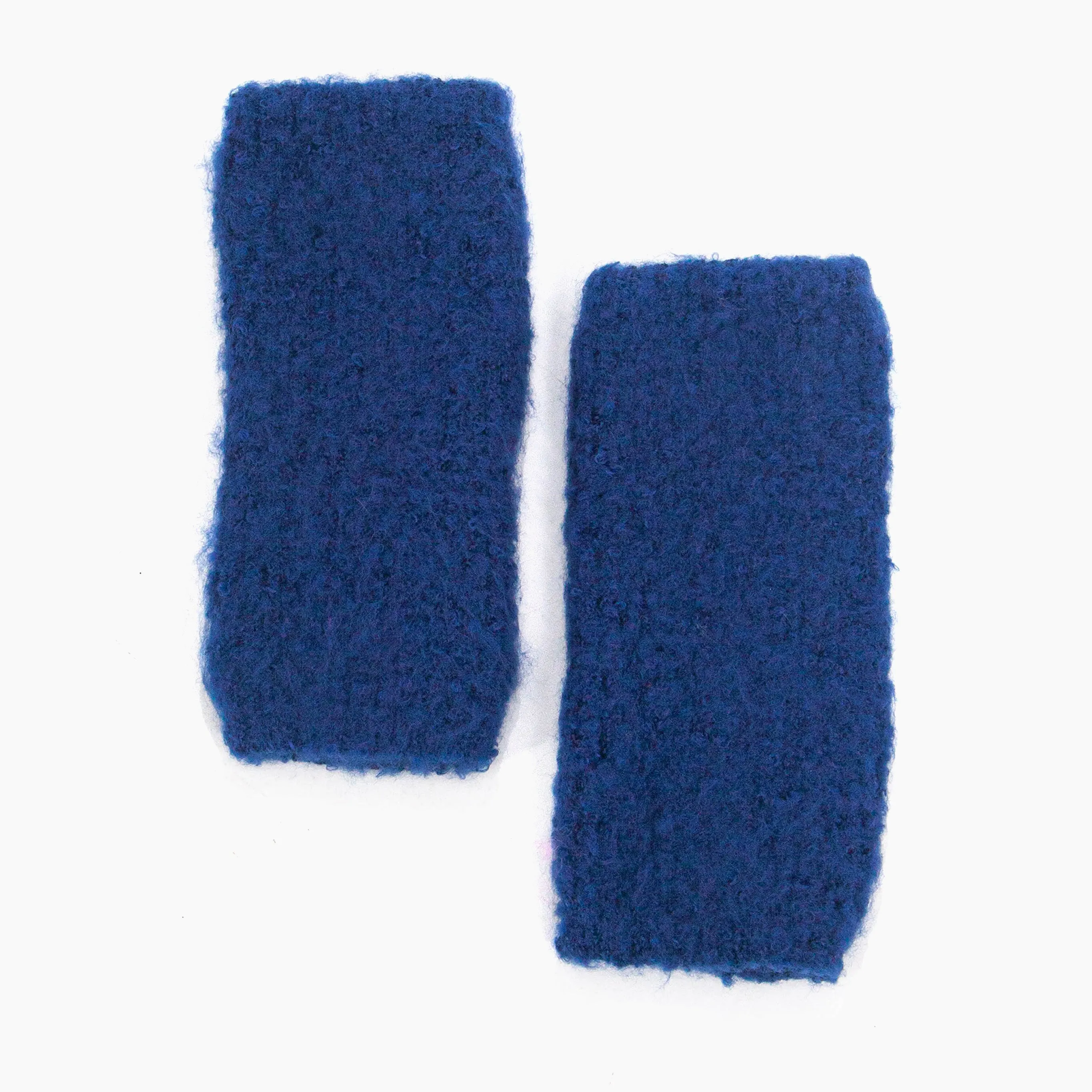 Alexa Textured Wrist Warmers - Navy Blue, Knitted