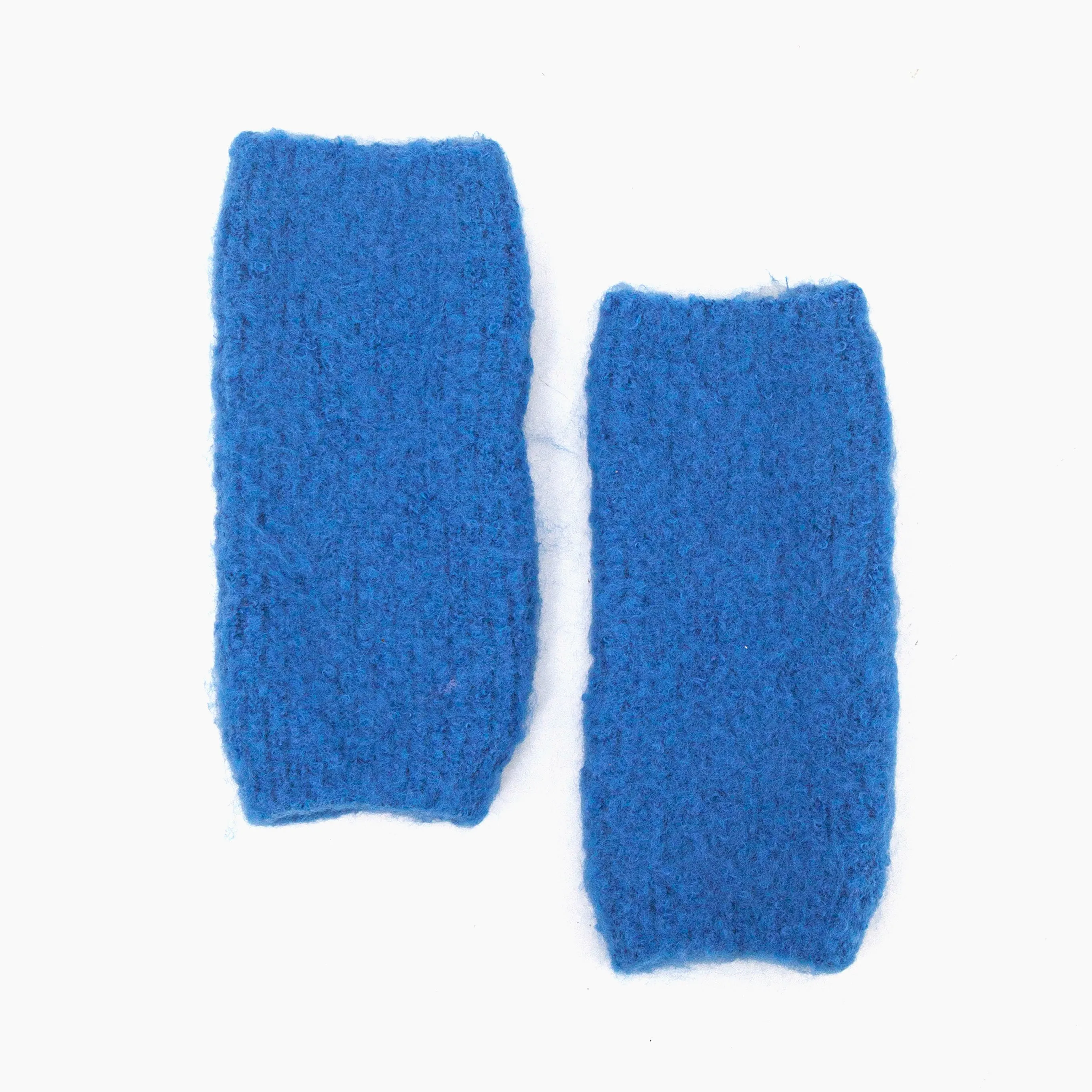 Alexa Textured Wrist Warmers - Royal Blue, Knitted