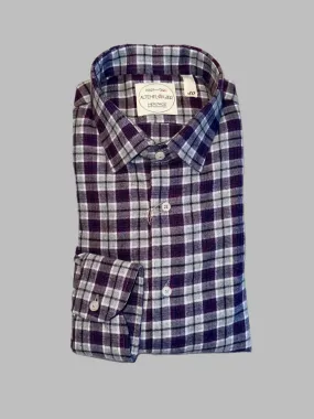 ALTEMFLOWER Check Flannel Purple Grey