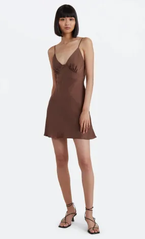 Amber Mini Dress - Chocolate