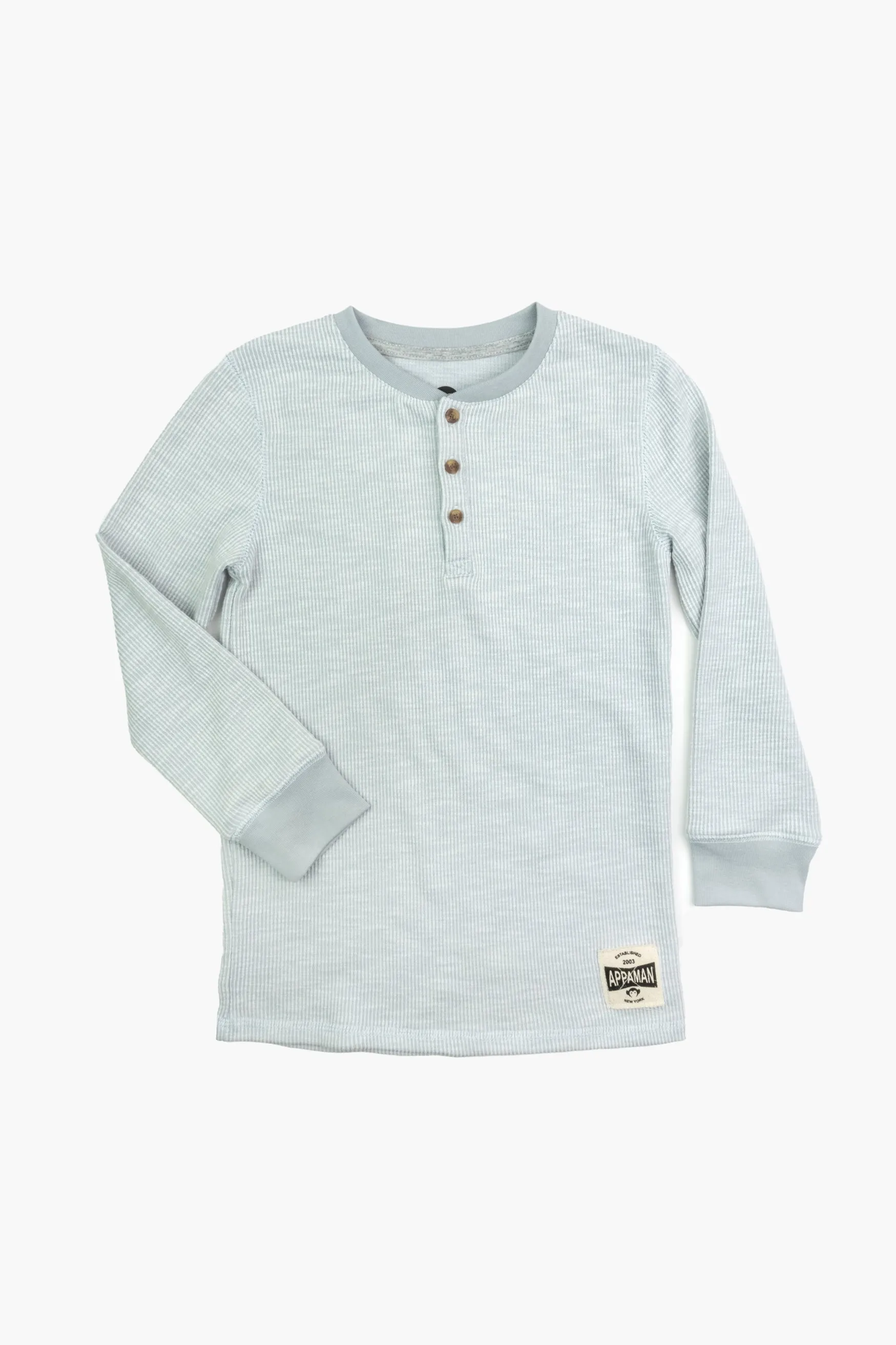 APP Craftsman Thermal Henley in Cool Grey