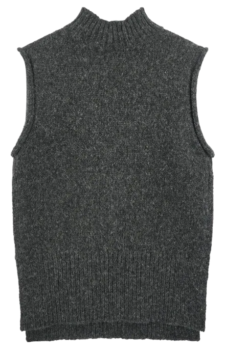 Aspen Sweater Vest in Charcoal