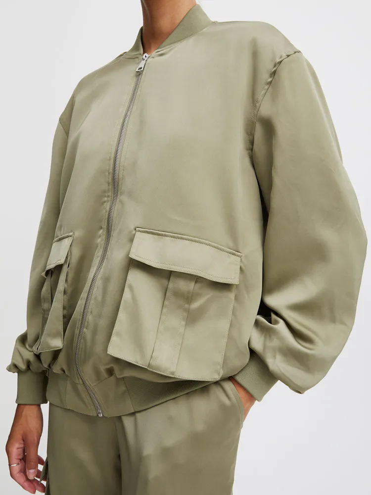 B Young ByEsto Bomber Jacket Aloe