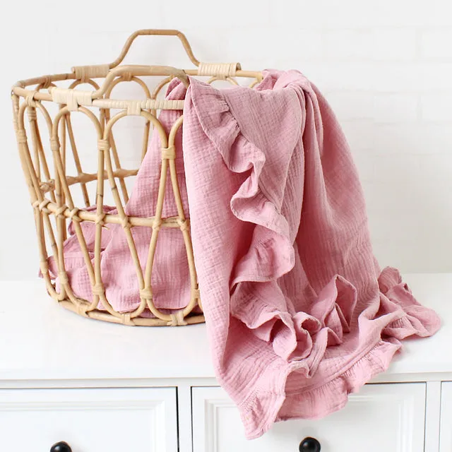 Baby Blanket Ver Ruffle Newborn