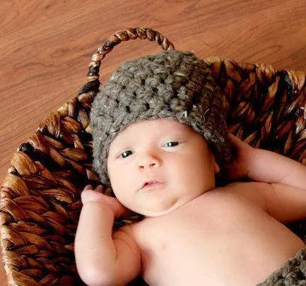 Barley Brown Newborn Baby Hat