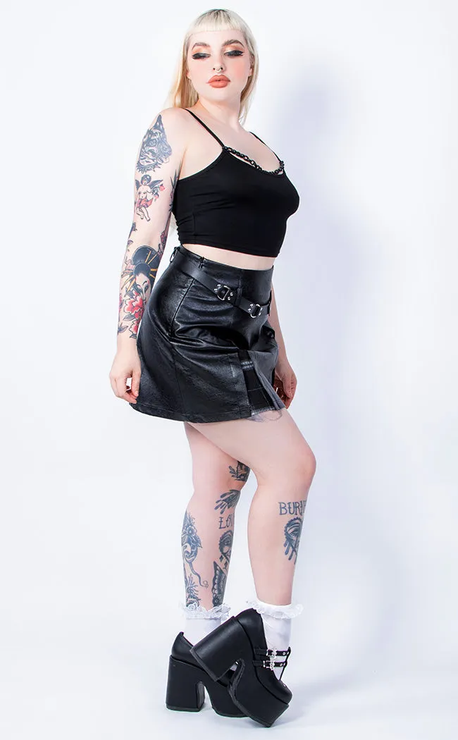 Battle Ready Pleated Skirt | Black