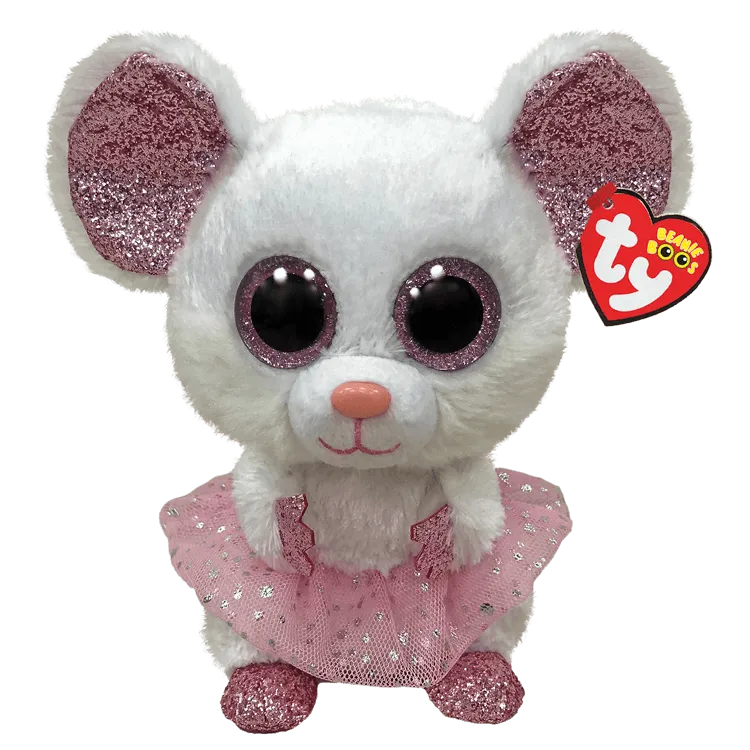 Beanie Baby White Ballerina Mouse- Nina