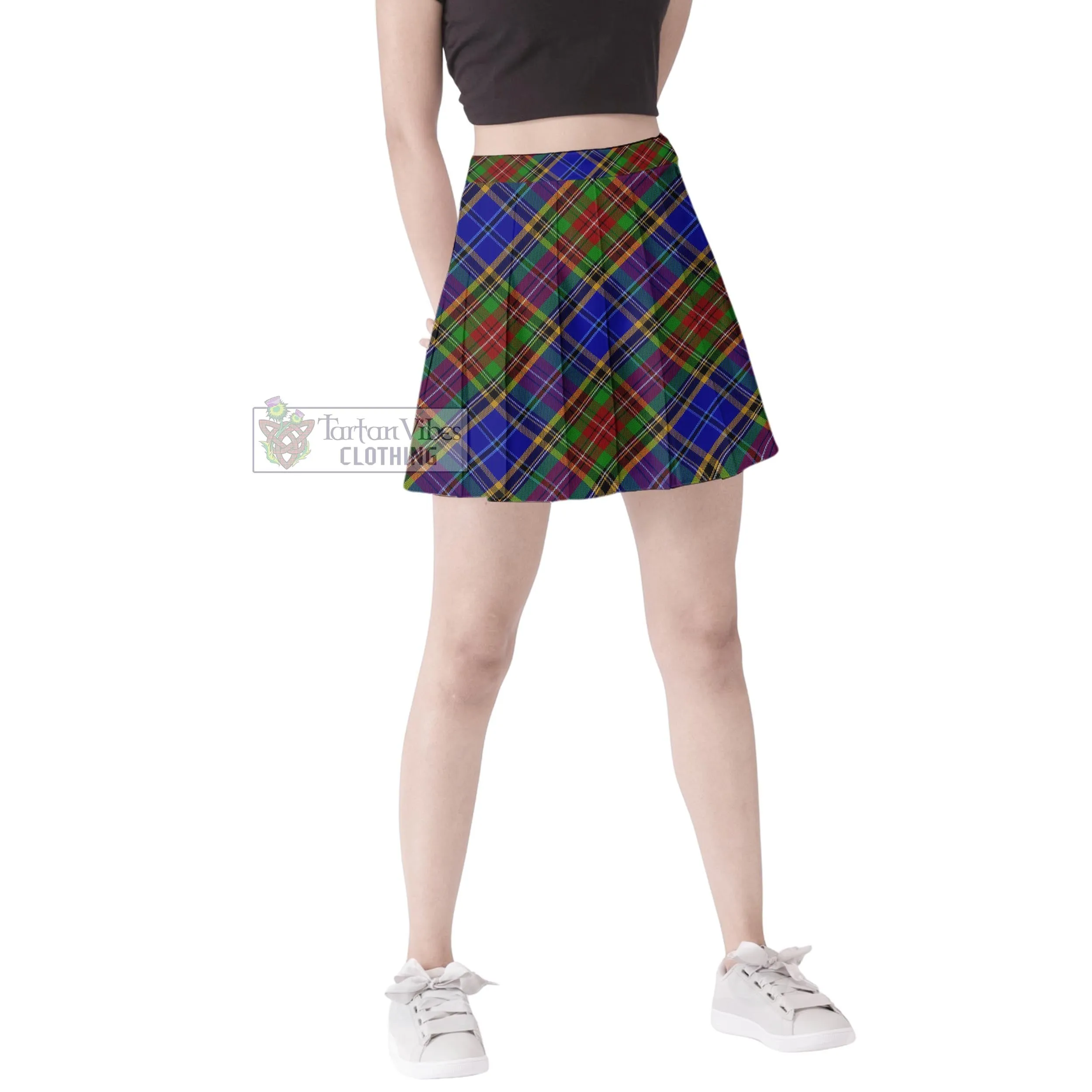 Beattie Tartan Women's Plated Mini Skirt