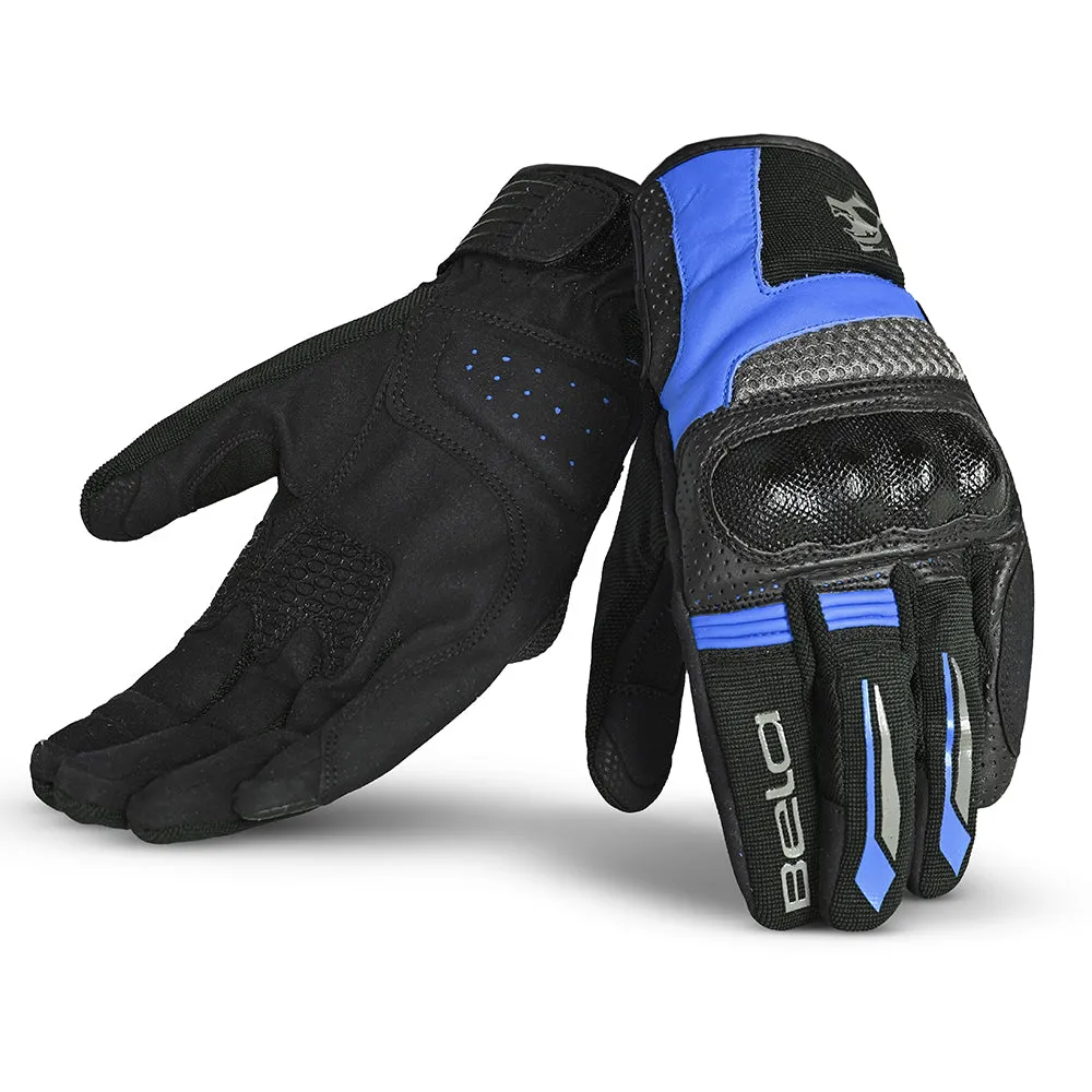 BELA Hero Air Summer Mesh Gloves Black Gray Blue