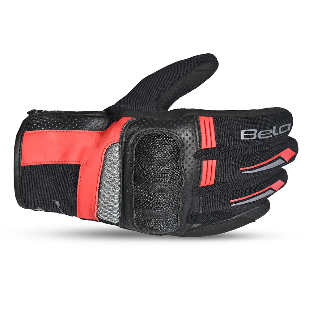 BELA Hero Air Summer Mesh Gloves Black Gray Red