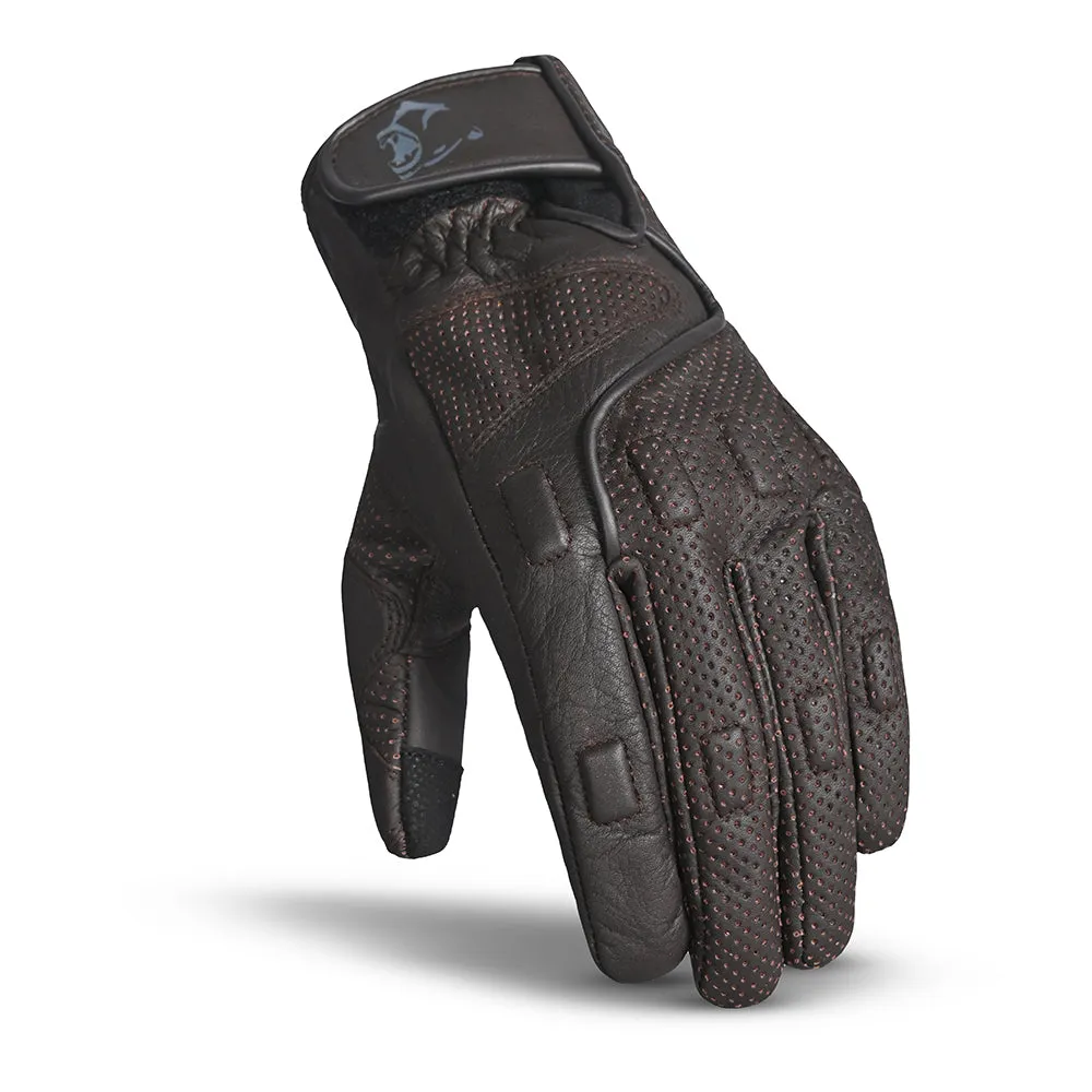 BELA Impact Lady Summer Motorcycle Gloves Brown