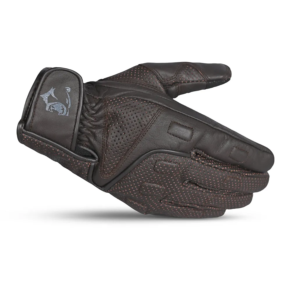 BELA Impact Lady Summer Motorcycle Gloves Brown