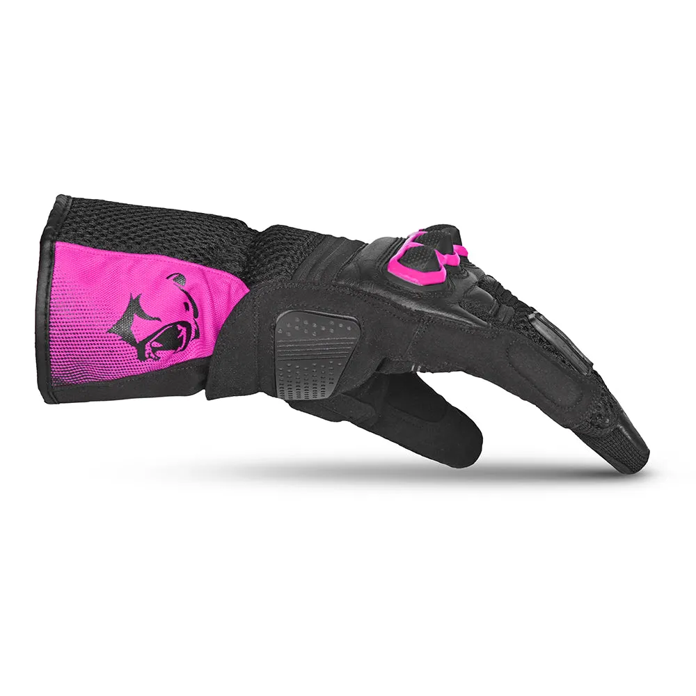 BELA Twix Lady Motorcycle Gloves Black Pink