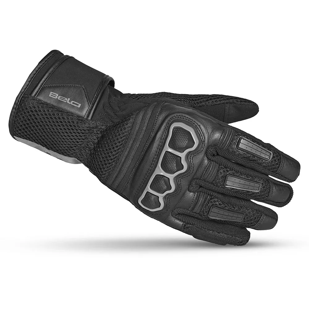 BELA Twix Motorbike Gloves Black Gray