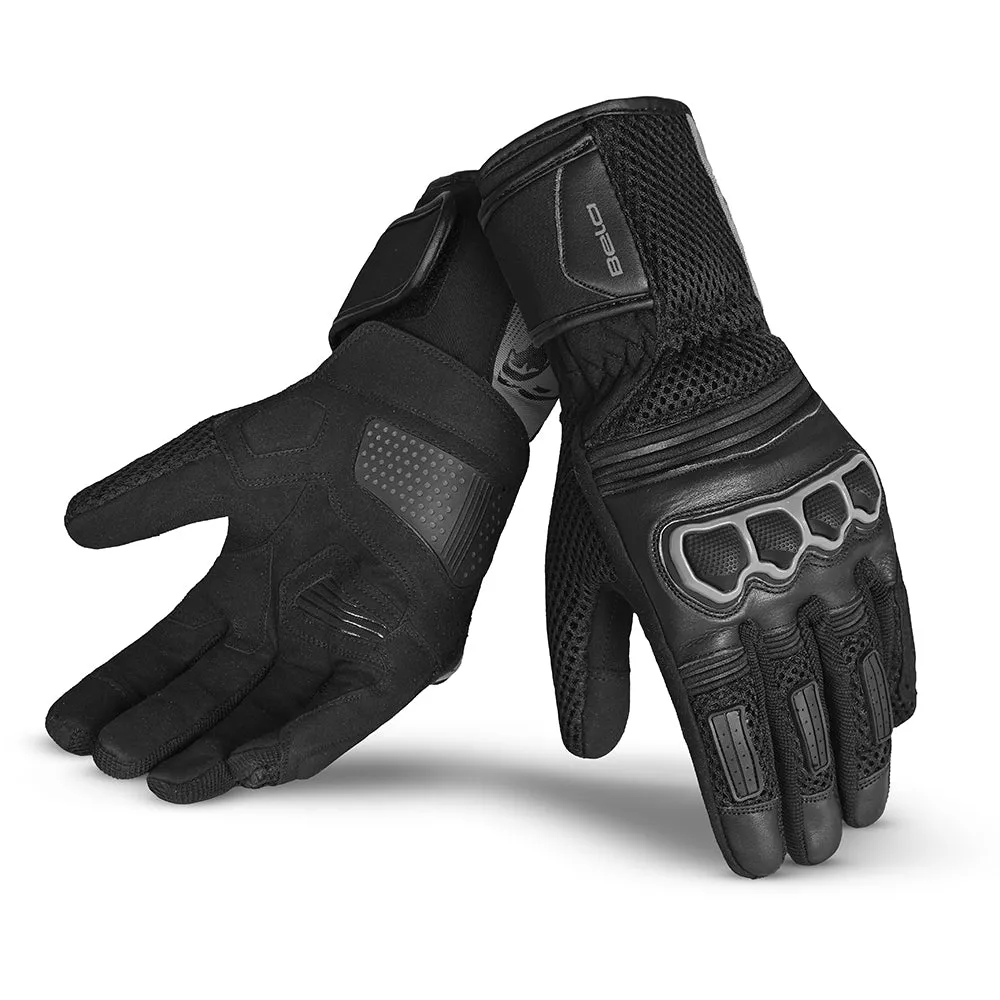 BELA Twix Motorbike Gloves Black Gray