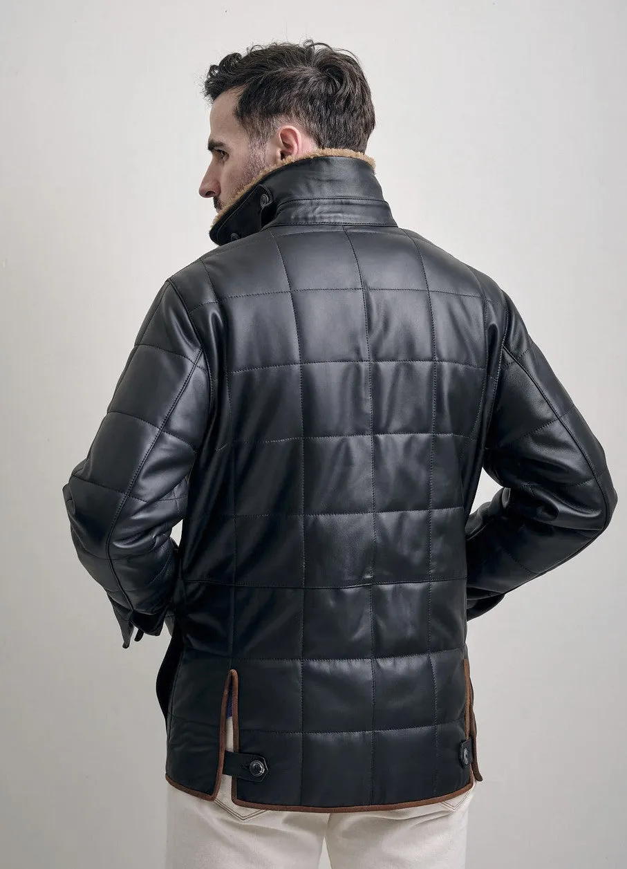 Black Label Motorsports Quilted Lambskin Jacket