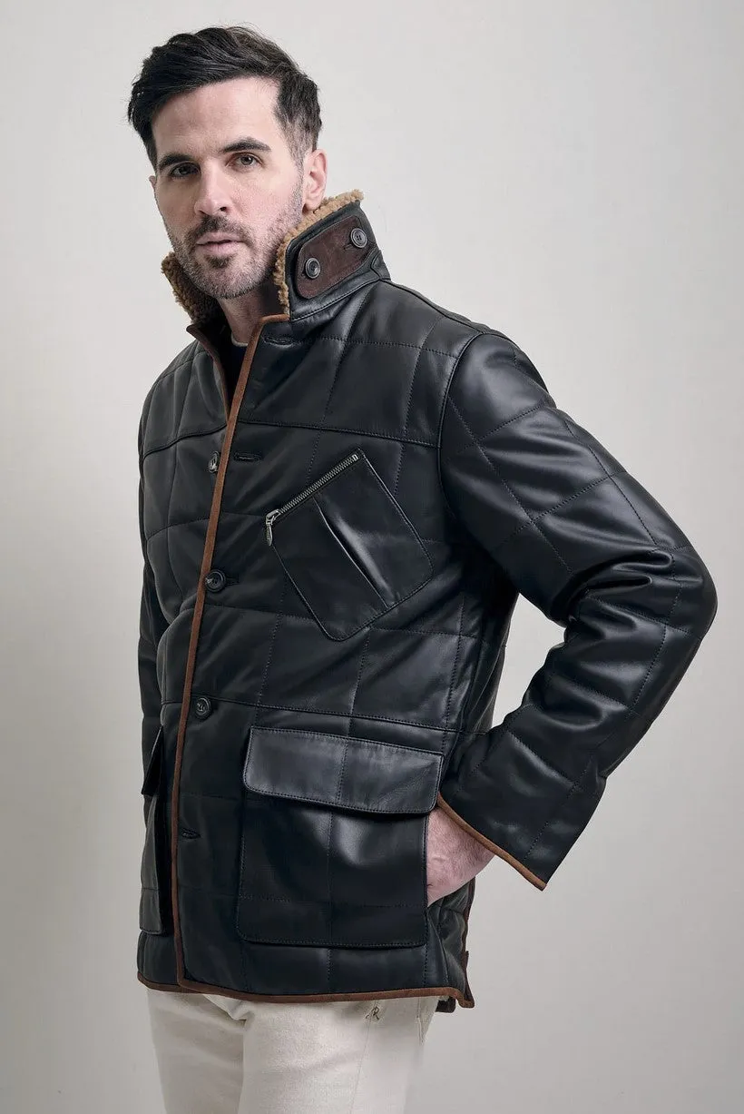 Black Label Motorsports Quilted Lambskin Jacket