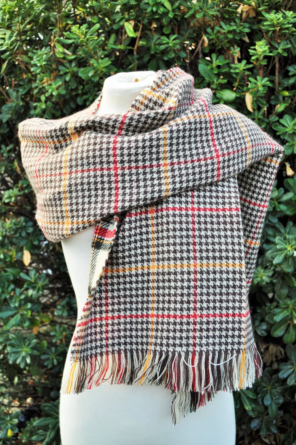 Blanket scarf, oversized scarf, tartan scarf, fashion scarf,mongrammed scarf, plaid scarf, gift, double sided scarf