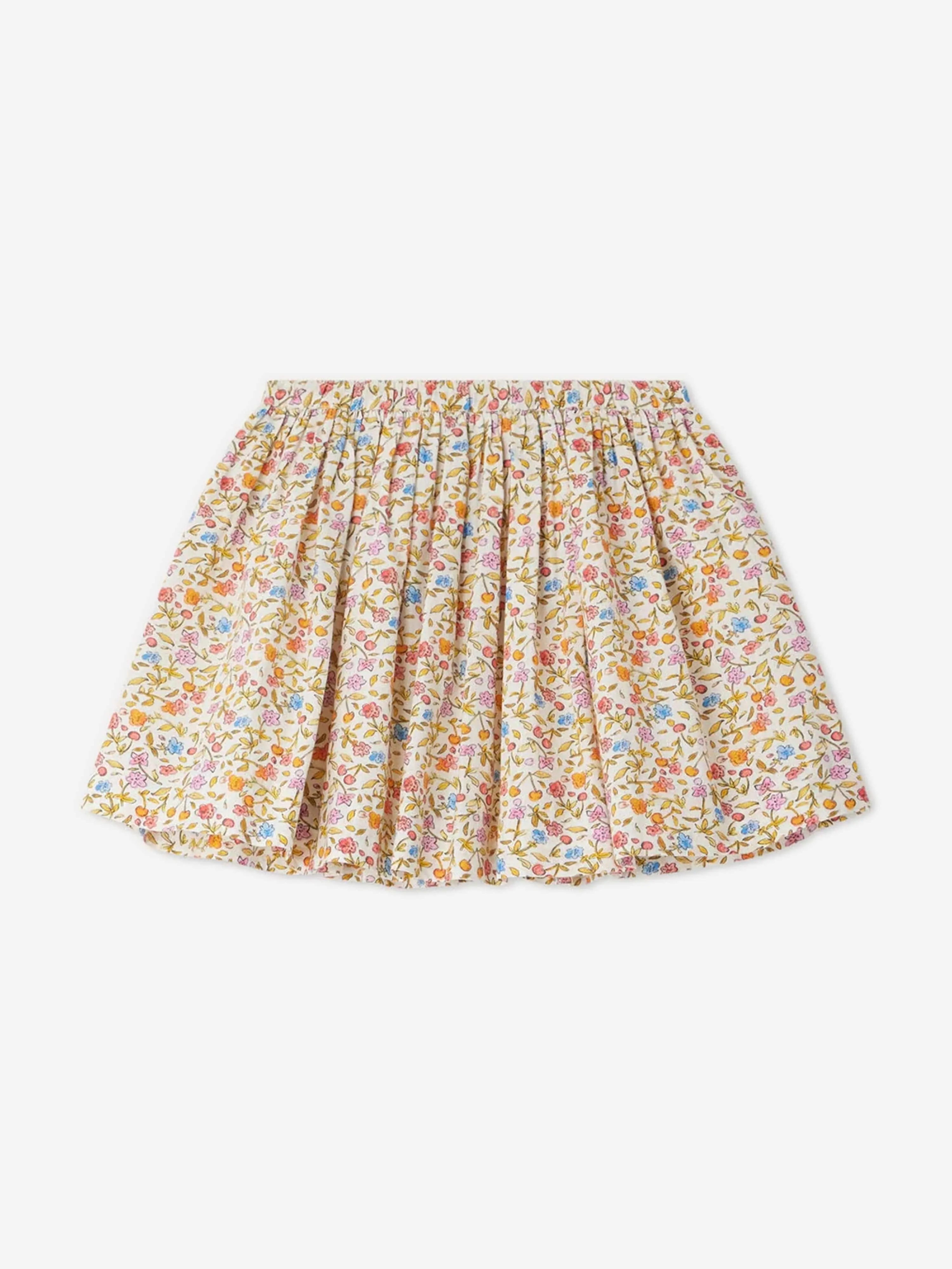 Bonpoint Girls Suzon Floral Skirt in Multicolour