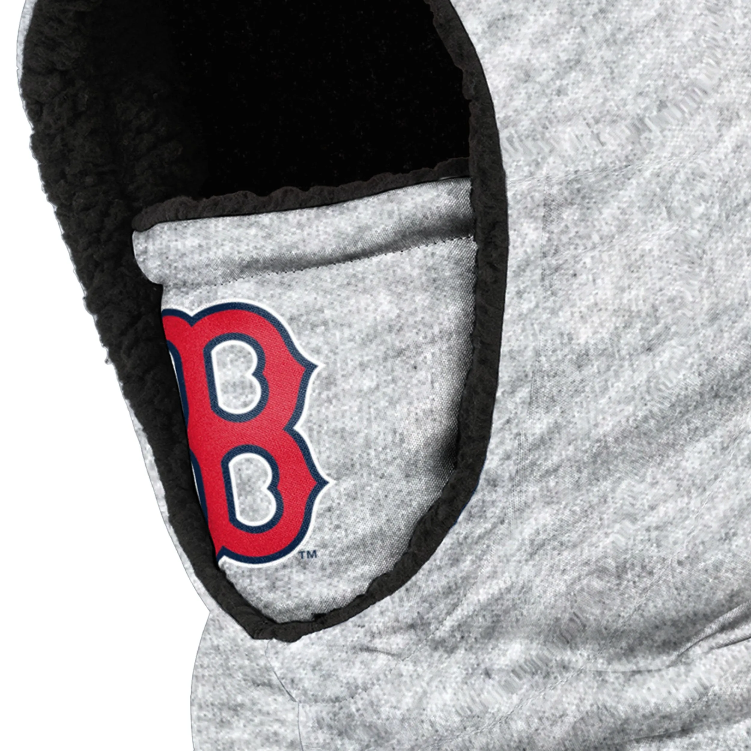 Boston Red Sox MLB Heather Grey Big Logo Hooded Gaiter