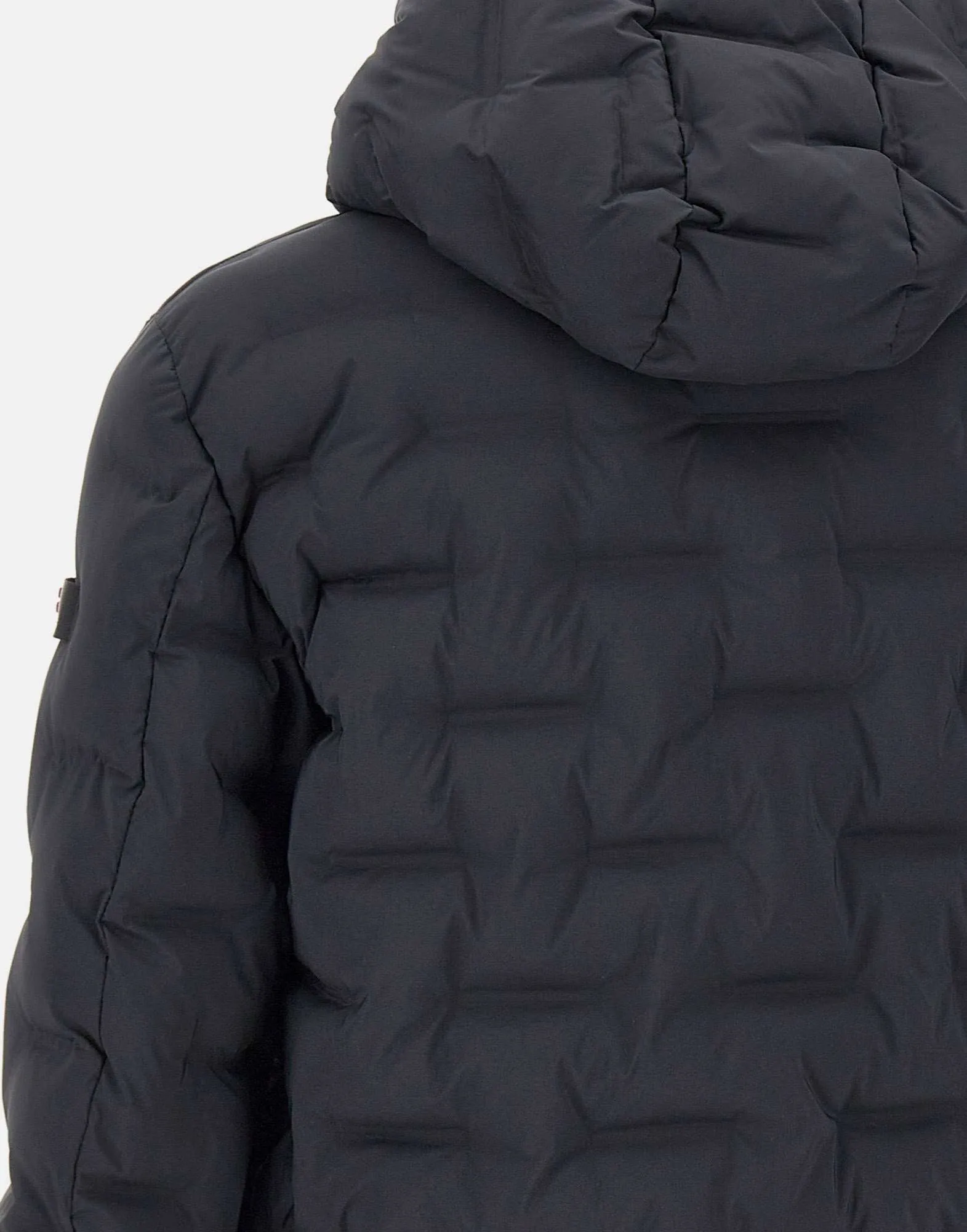 Brando Black Quilted Bomber Jacket