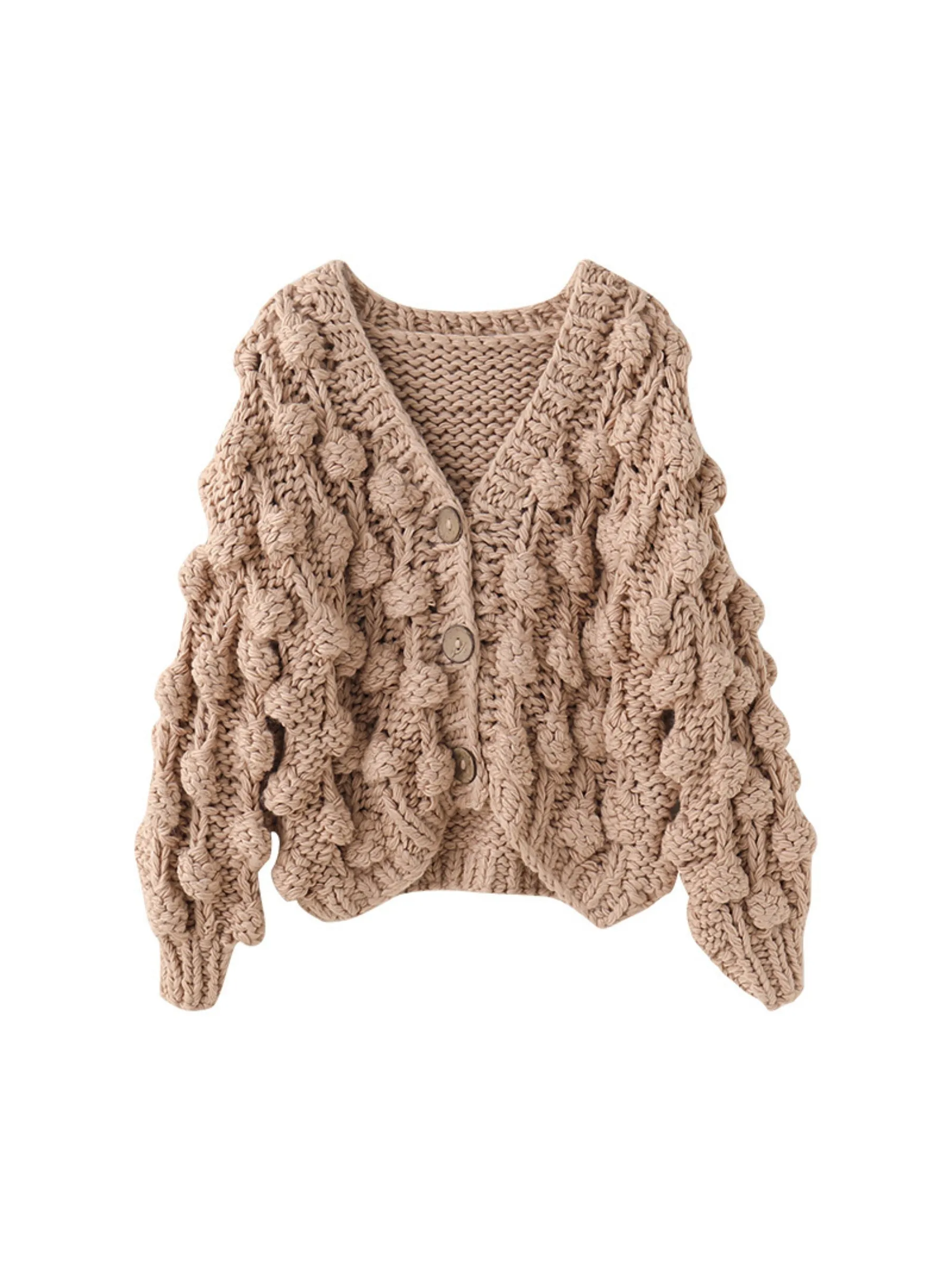 Brea Popcorn Knit Cardigan