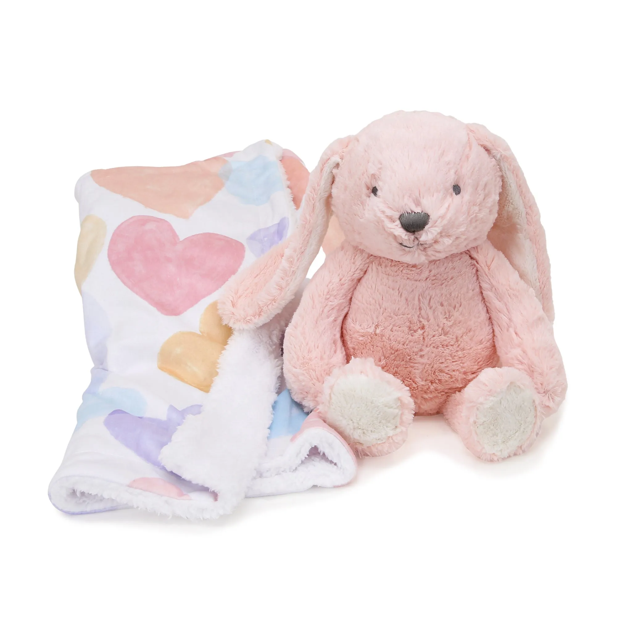 Bunny & Heart Blanket Gift Set