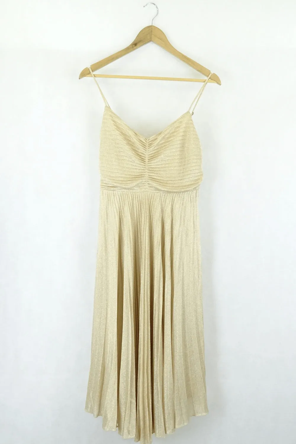 Calvin Klein Gold Cocktail Dress 8