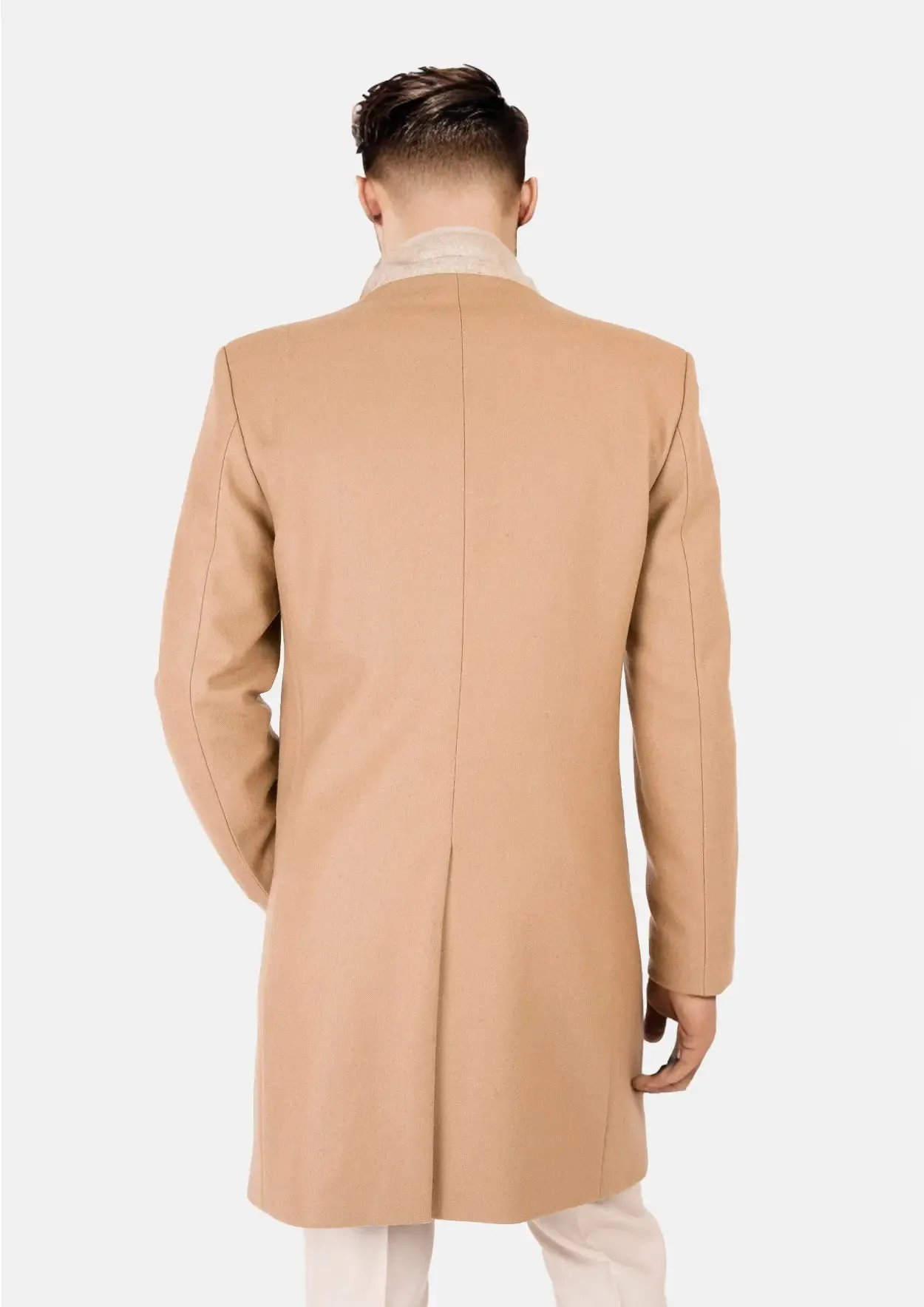 Camel Wool Classic Overcoat