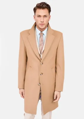 Camel Wool Classic Overcoat