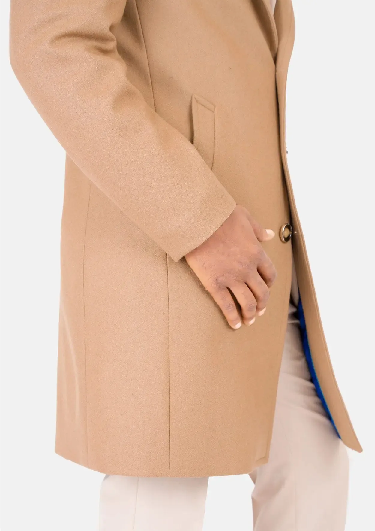 Camel Wool Classic Overcoat