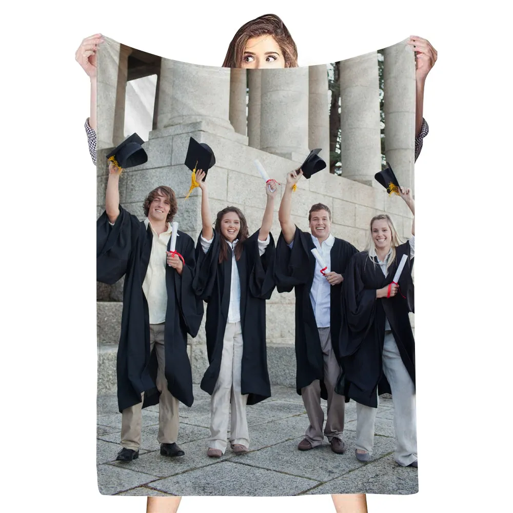 Campus Classmates Commemorative Photos Graduation Group Photos Customized Memory Blankets