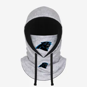 Carolina Panthers Heather Gray Drawstring Hooded Gaiter Scarf