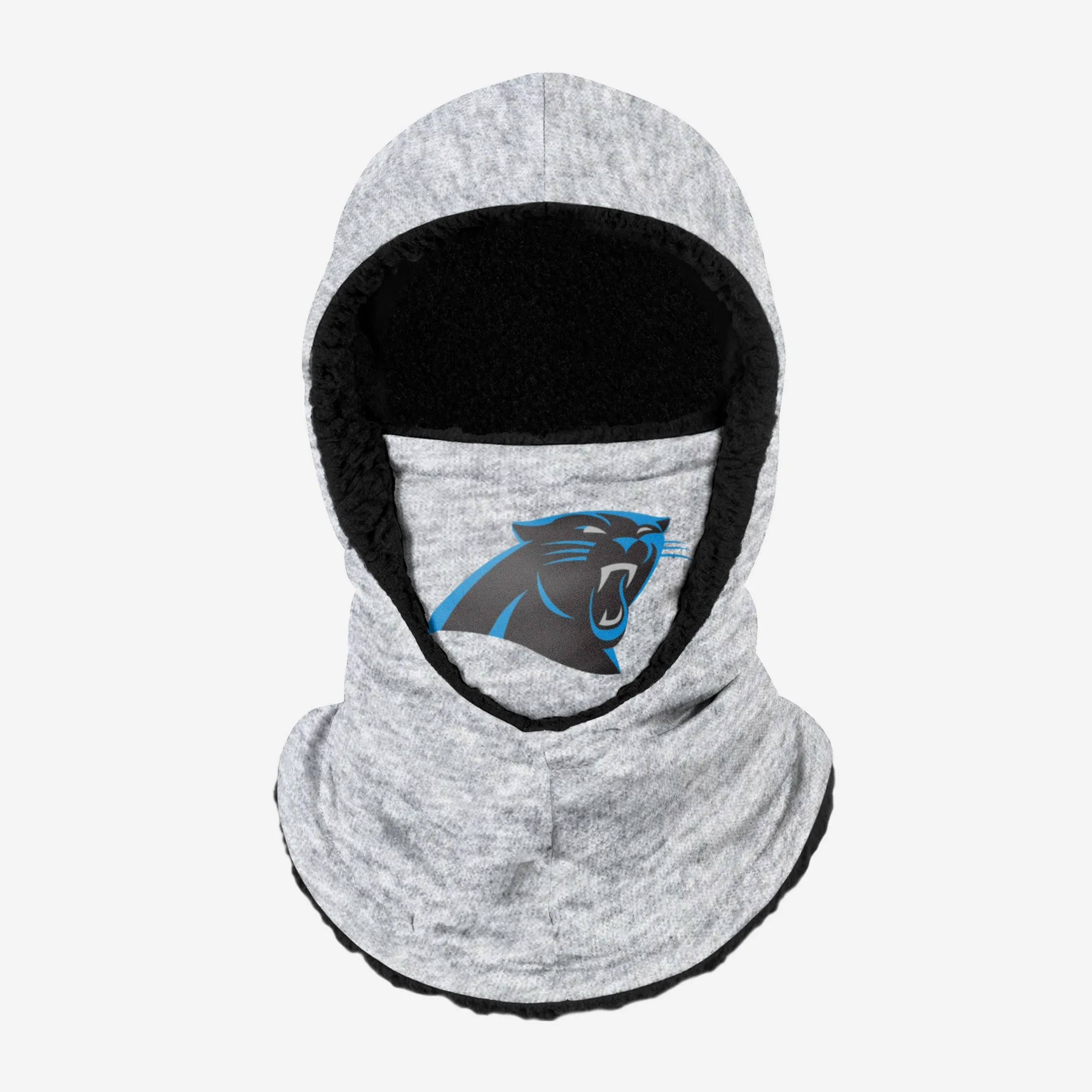 Carolina Panthers Heather Grey Big Logo Hooded Gaiter