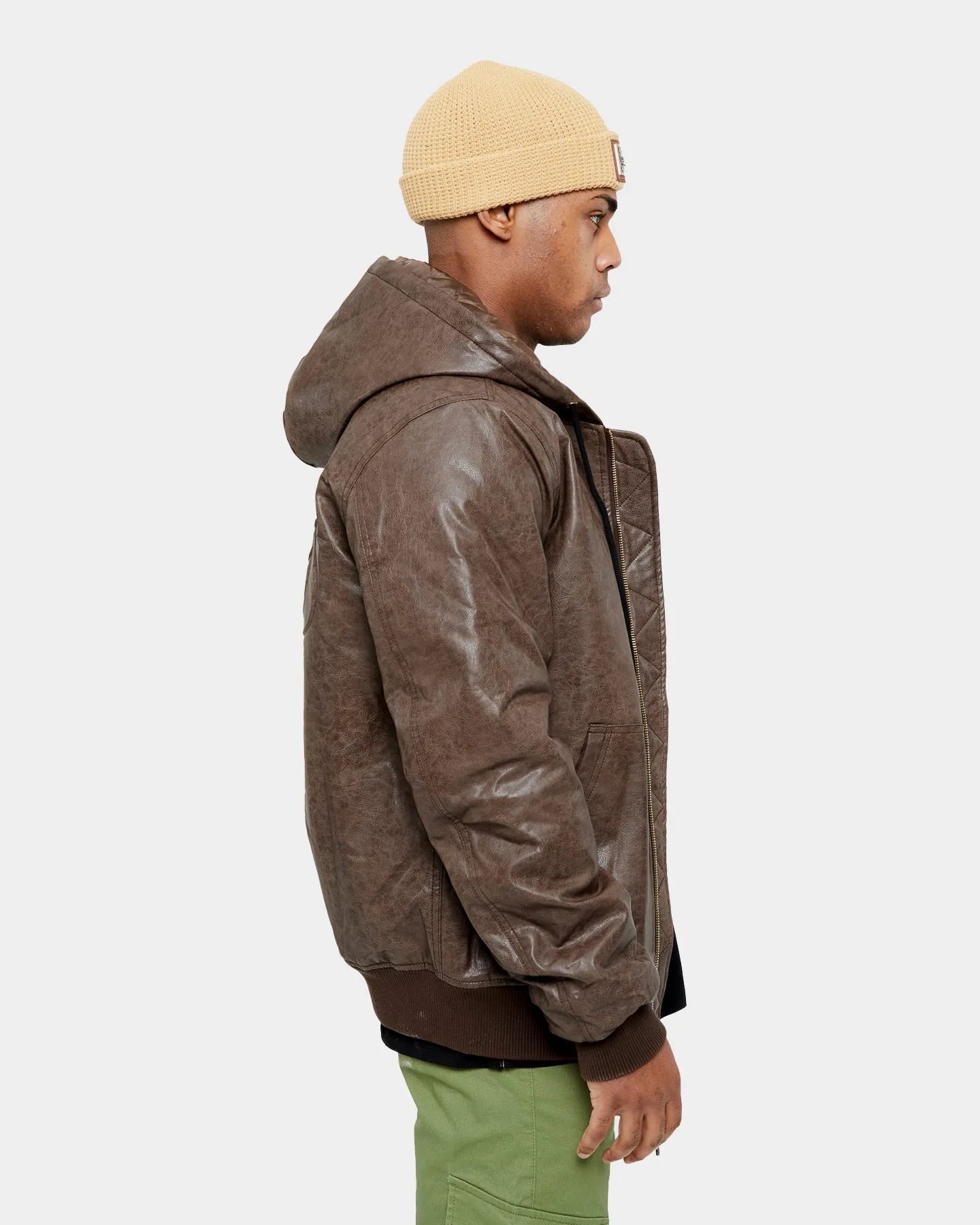 Carré Revolutionnaires PU Jacket Dark Brown