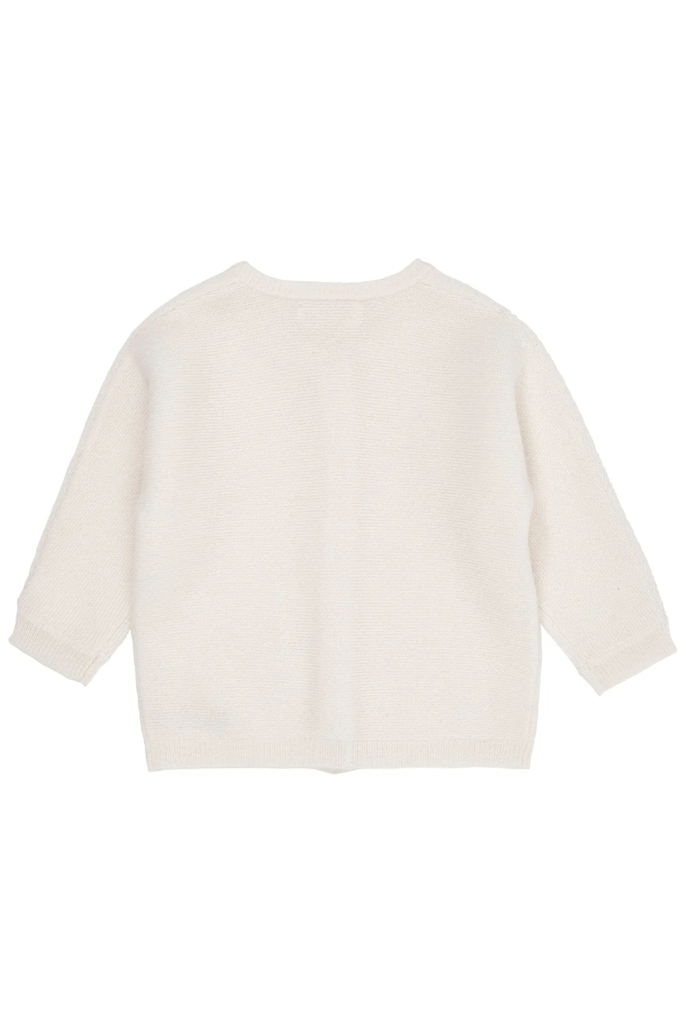 CASHMERE CLASSIC BABY CARDIGAN - CREAM