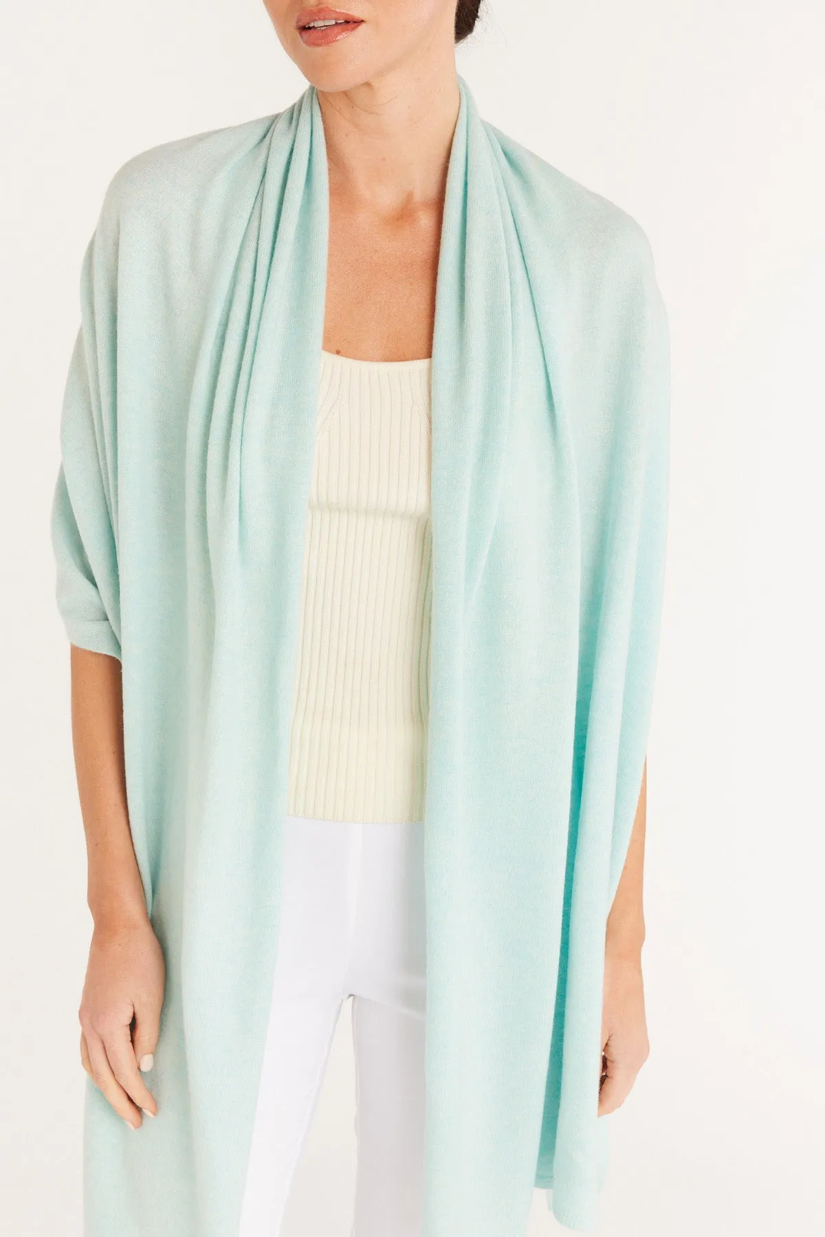 Cashwool Travel Wrap - Seafoam