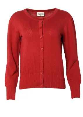 Circus Waffle Red Knit