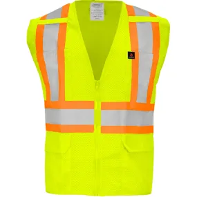 Class 2 Flame Retardant (Hi Vis Lime) - Zipper Closure